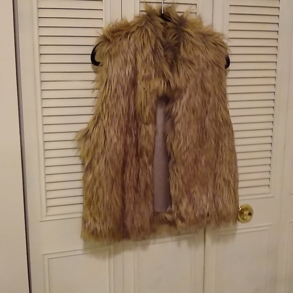 Faux fur vest
